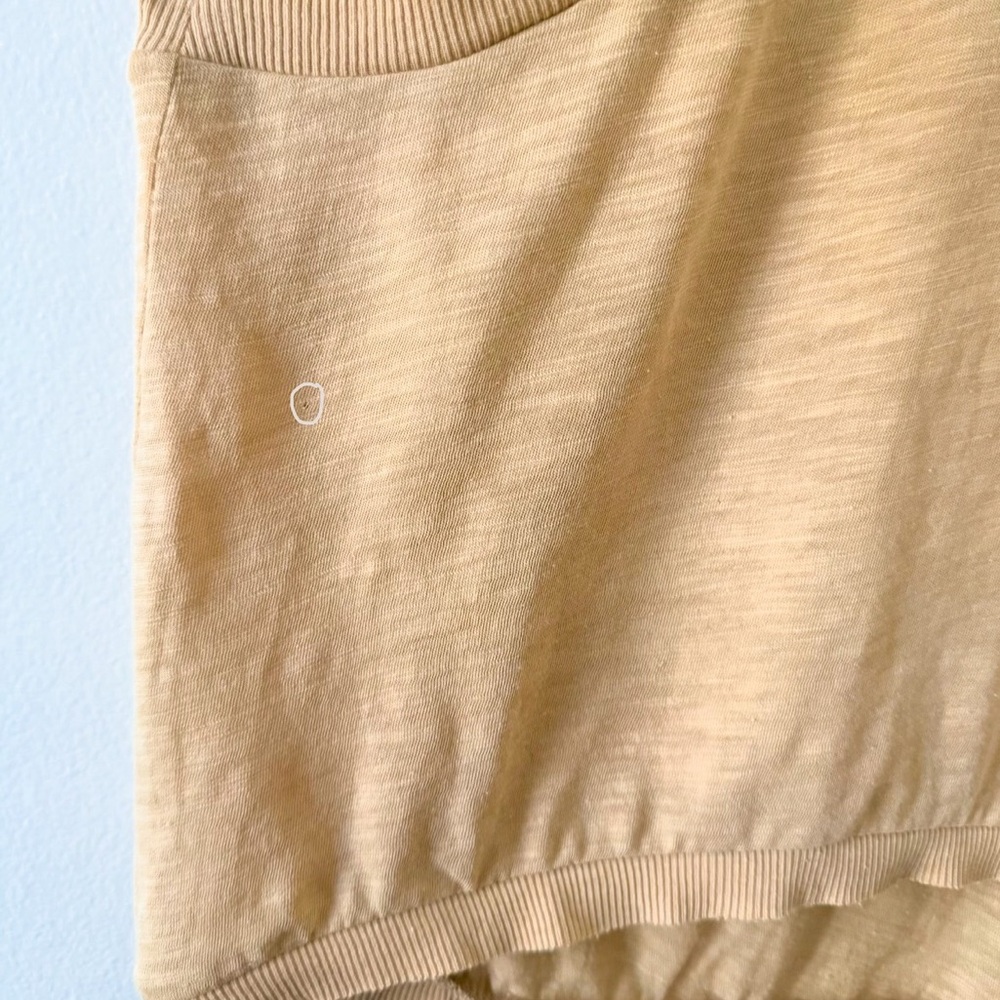 NWOT Free People Movement Logo Reflective Love Tank in Camel Size Large - Picture 6 of 10